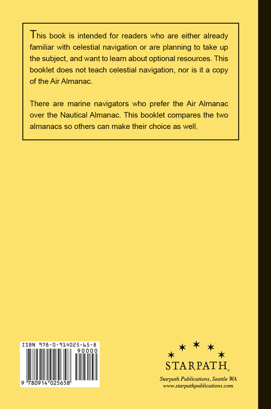Air Almanac for Marine Navigation Back