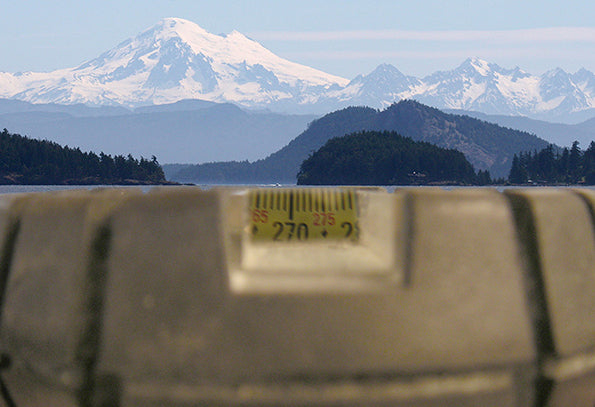 Hockey Puck Hand Bearing Compass in use