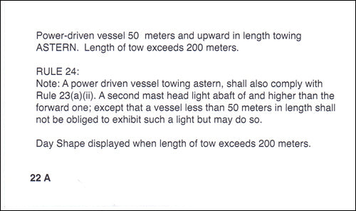 Nav Rules Flash Card Example