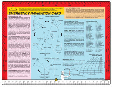 Emergency Navigation Card – Starpath Store