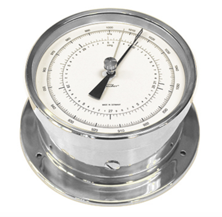 Fischer Precision Aneroid Barometer chrome