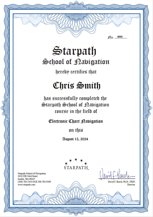 Starpath Course Certificate 